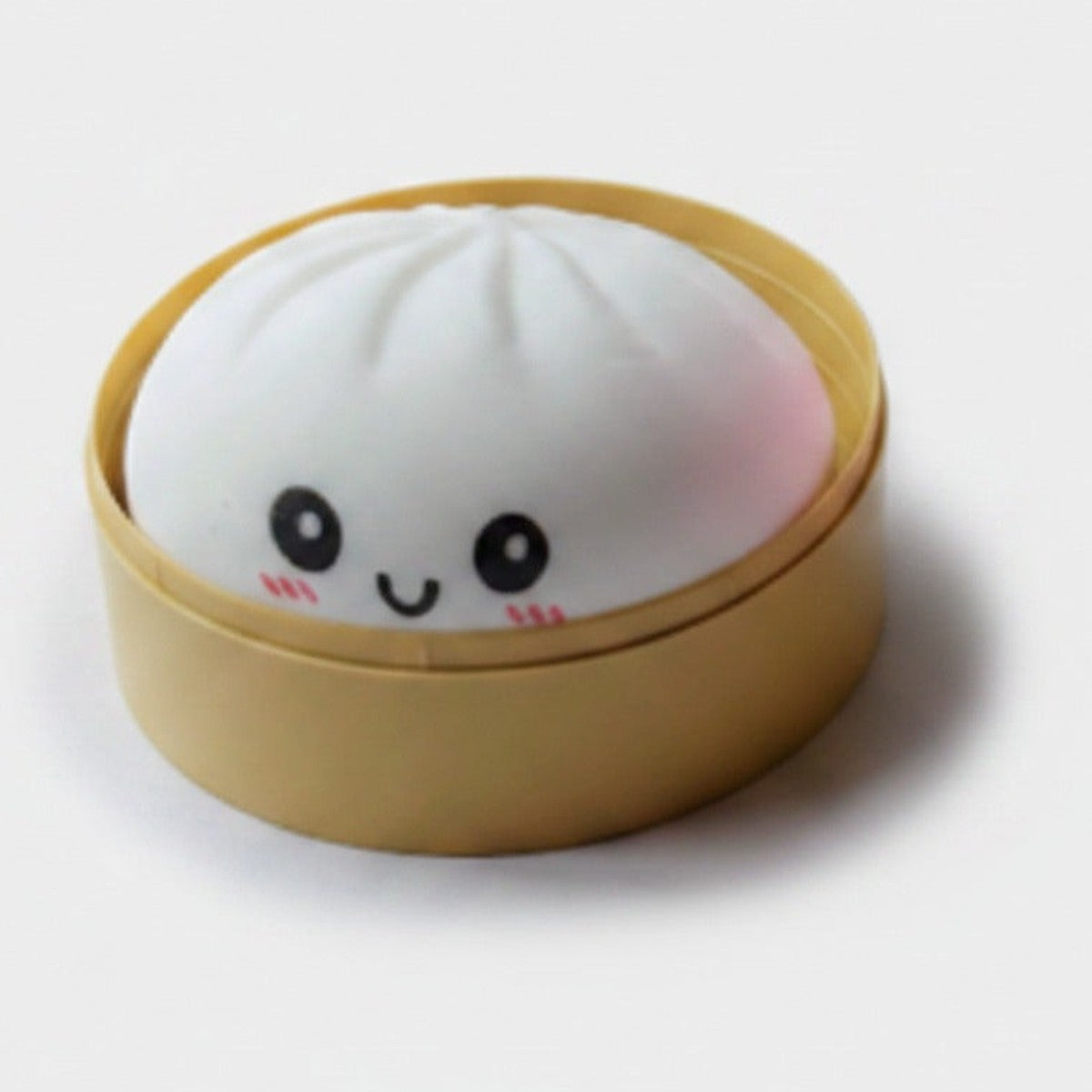 Cute Dumpling Squishy With Smiling Face – novelty & toys (view 1)