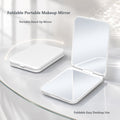 Stylish portable makeup mirror, Japanese style mirror - Pink