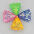 Glitter Triangle Cheese Squishy - Pink
