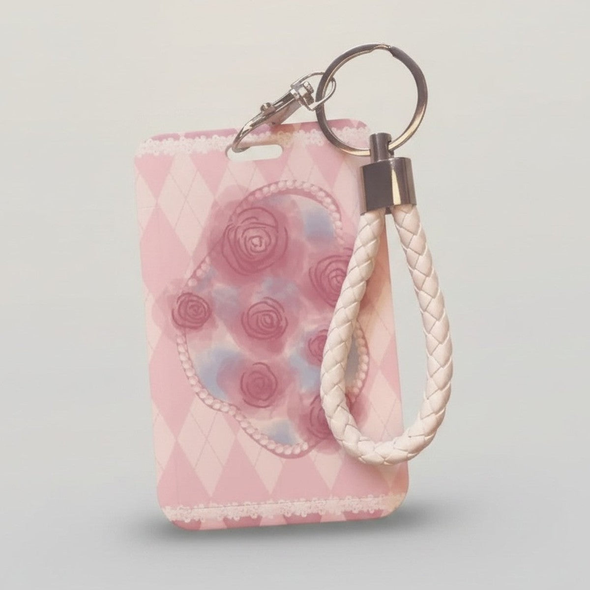 Rose Argyle Pattern Card Holder with Wristlet – bags & wallets (view 1)