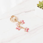 Butterfly Charm Keychain - Pink