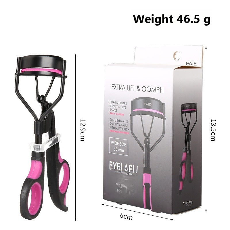 Eyelash curler for natural curling and setting. - Black