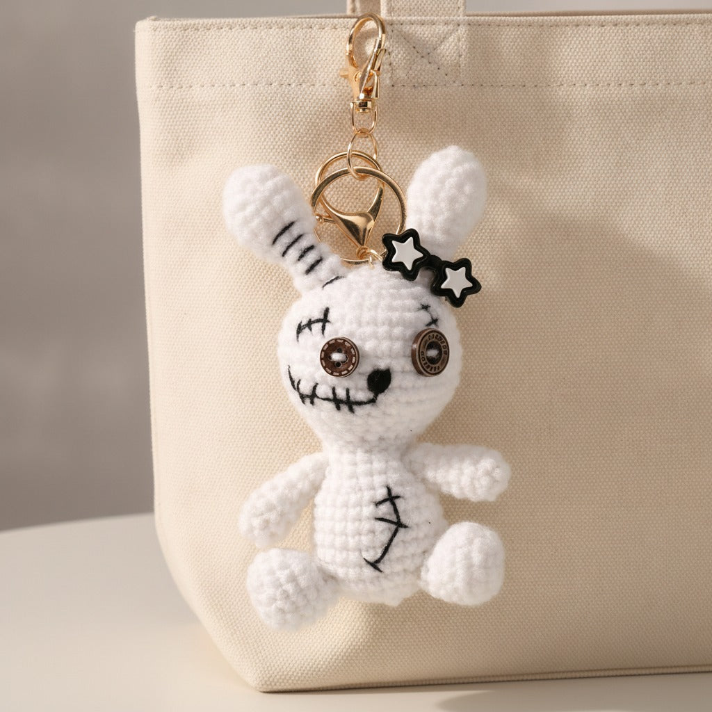 Mini Crochet Keychain DIY Kit - Bunny