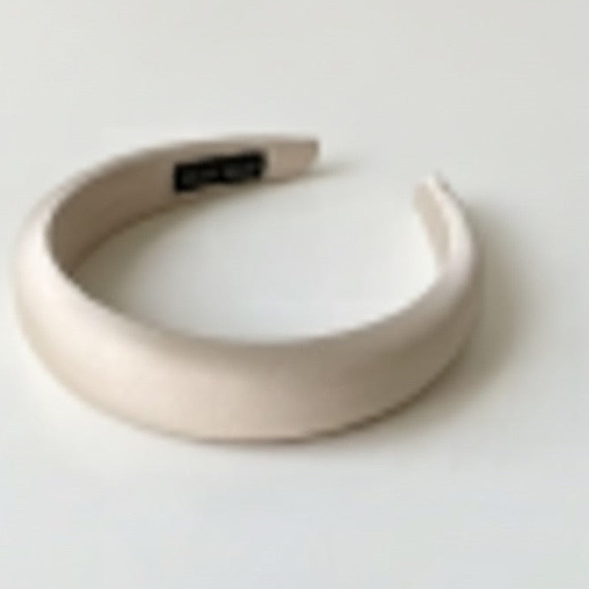 Padded Satin Wide Headband - Celebrity Headband Champagne – hair accessories (view 1)
