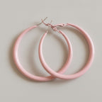Chunky Hoop Earrings with Metal Cross - Jianyou Accessories – jewelry (view 1)