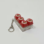 Watermelon Keycap Keychain - L-Shape