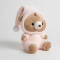 Cozy Bear Plush Keychain - Pink