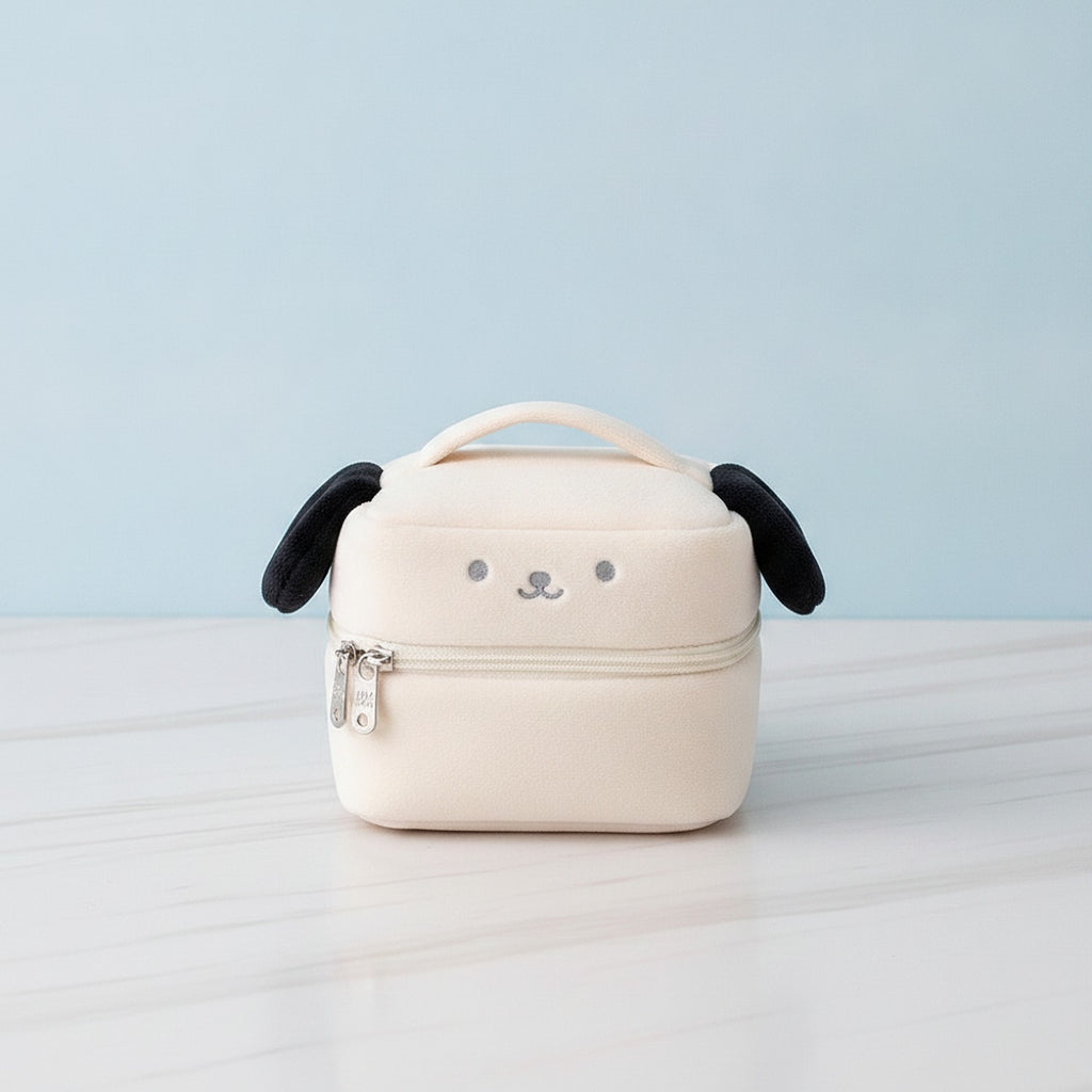 Cute Bear Cosmetic Organizer Bag - White