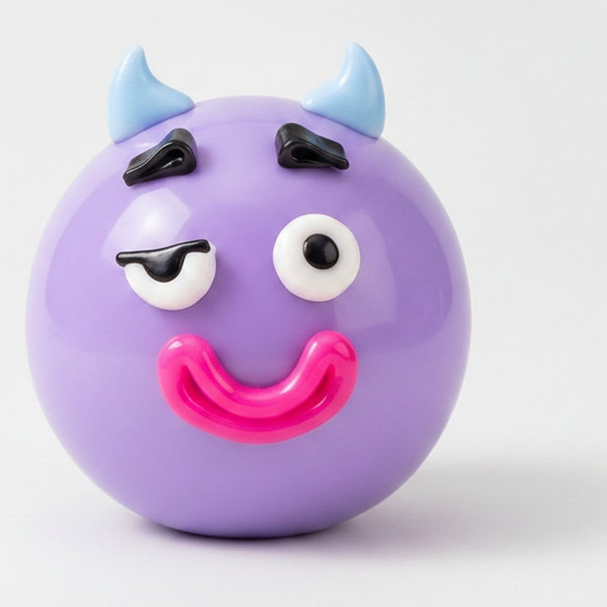 Smiley Face Mood Squishy - Blue