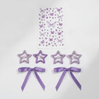 Butterfly & Star Hair Clip Set - Purple – hair accessories (view 1)