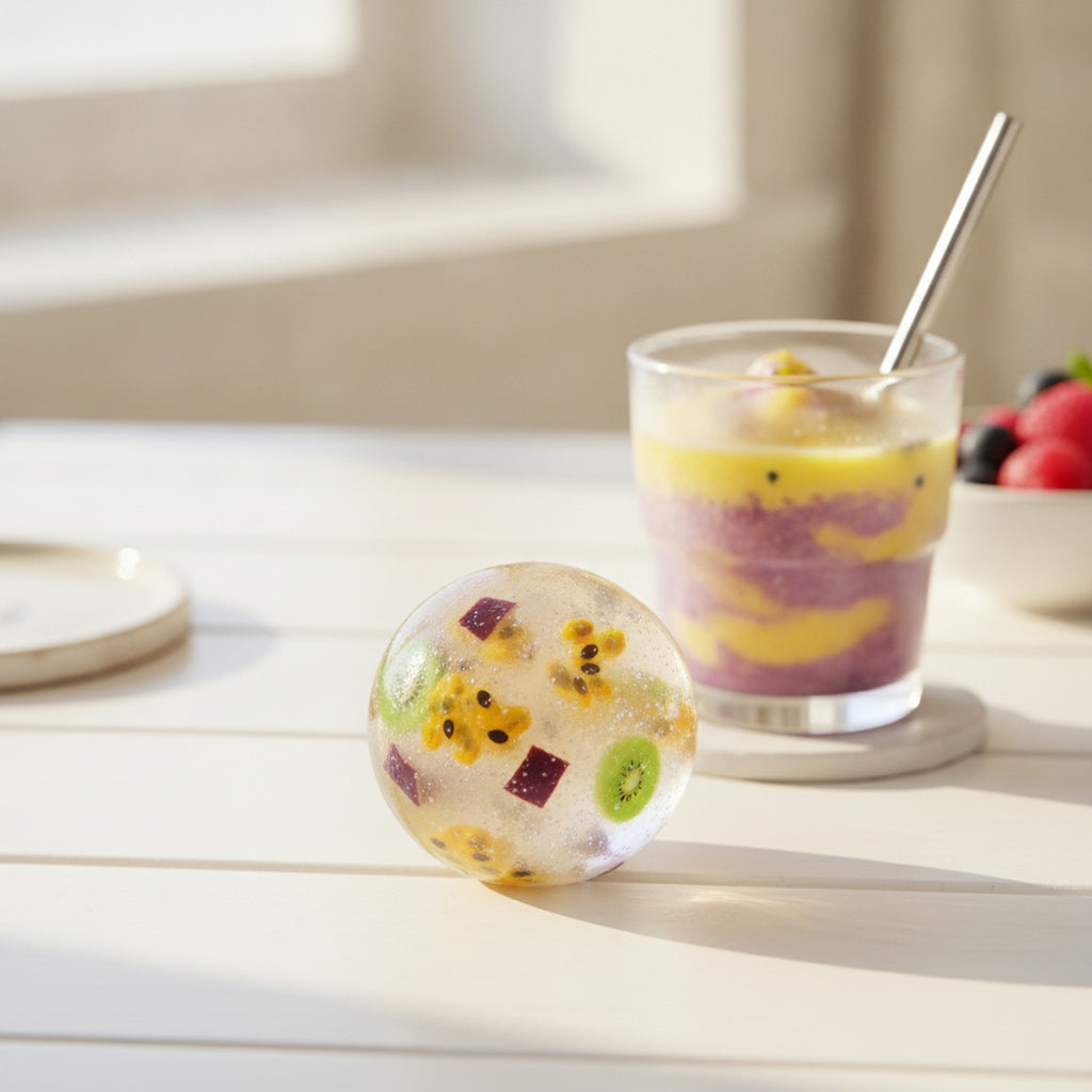 Fruit Smoothie Squishy Ball - Passion Fruit