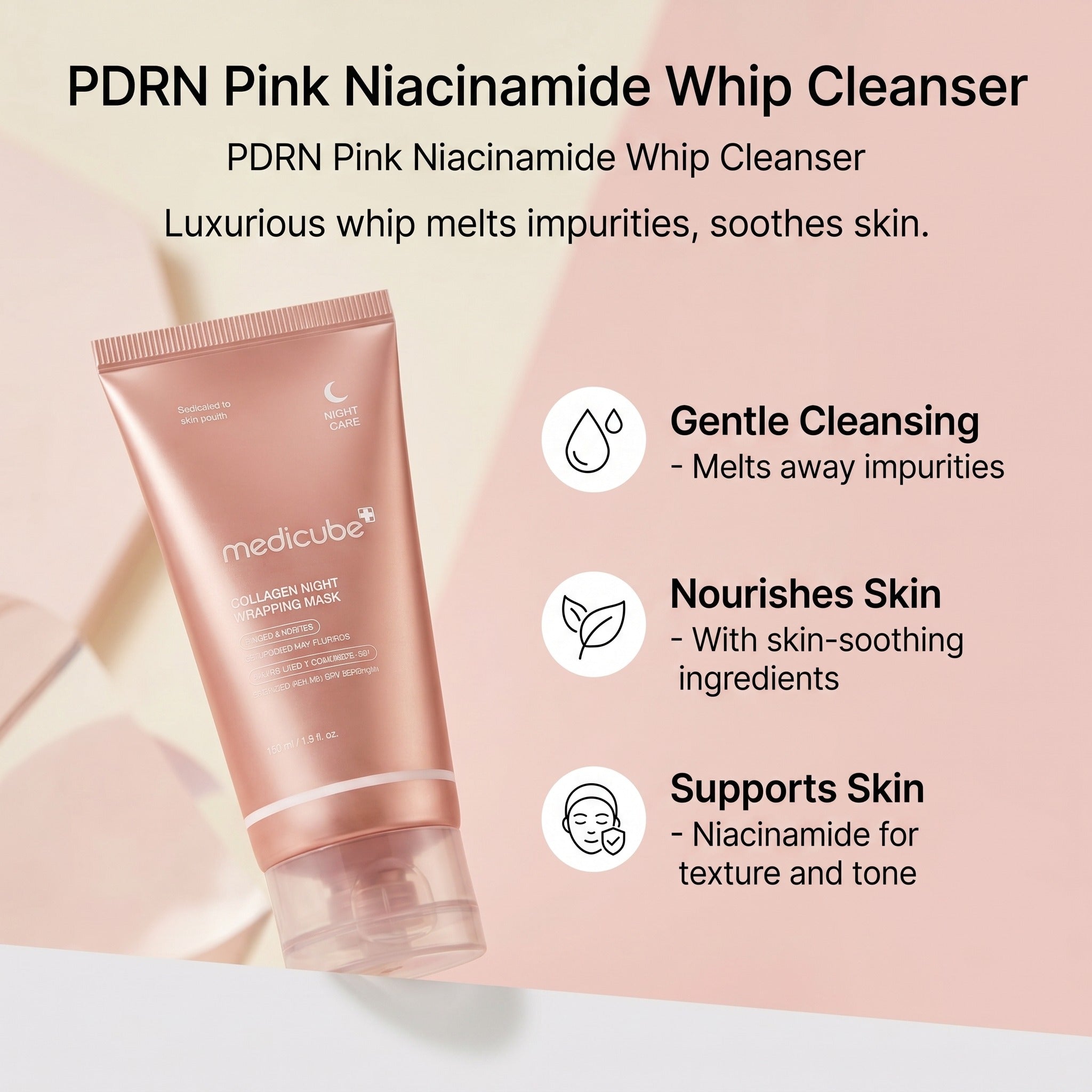 PDRN PINK NIACINEAMIDE WHIP CLEANSER 120g