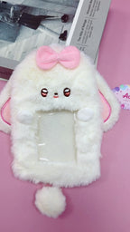 KEUKK0001-PinkBowLongEarCardHolder-4IN