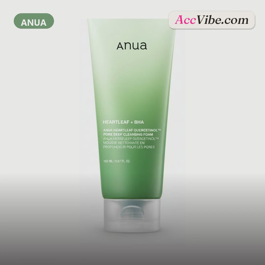 Heartleaf Quercetinol Cleansing Foam 150ml product video