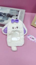 KEUKK0001-PurpleBowLongEarCardHolder-4IN