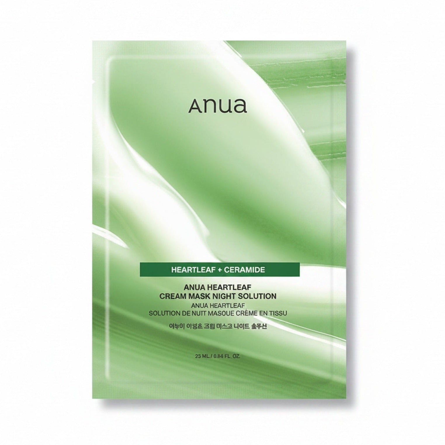 [1EA] HEARTLEAF CREAM SHEET MASK NIGHT SOLUTION 25ml