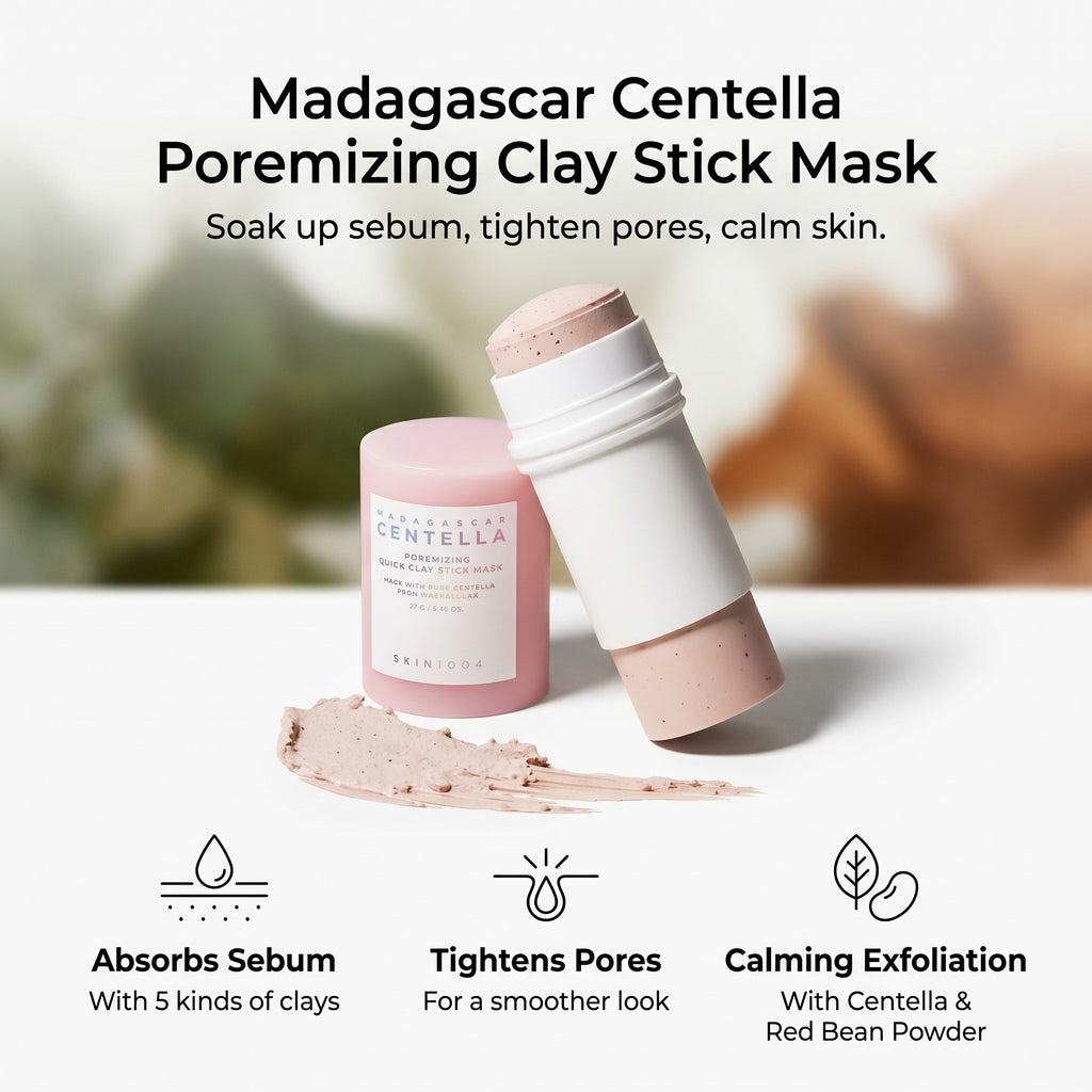 Madagascar Centella Poremizing Quick Clay Stick Mask 27g