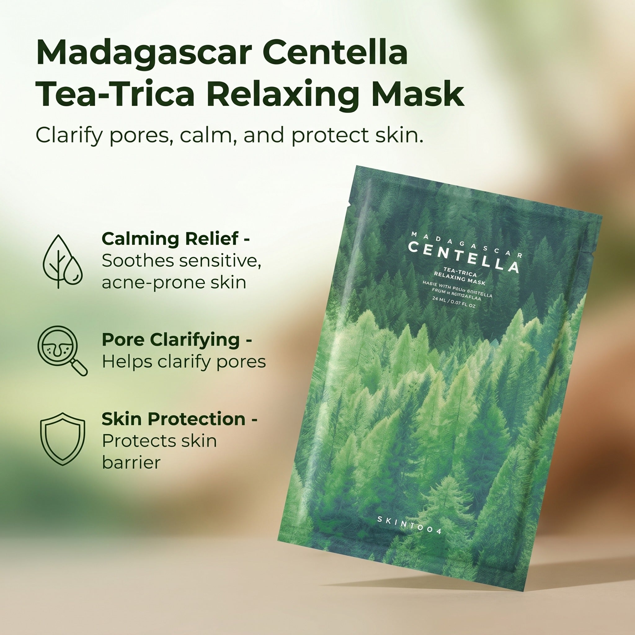 Madagascar Centella Tea-Trica Relaxing Mask 24ml