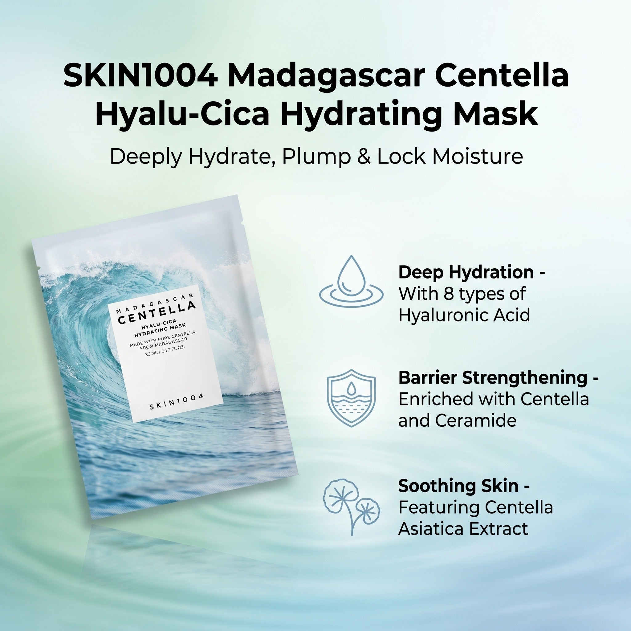 SKIN1004 Madagascar Centella Hyalu-Cica Hydrating Mask 23ml