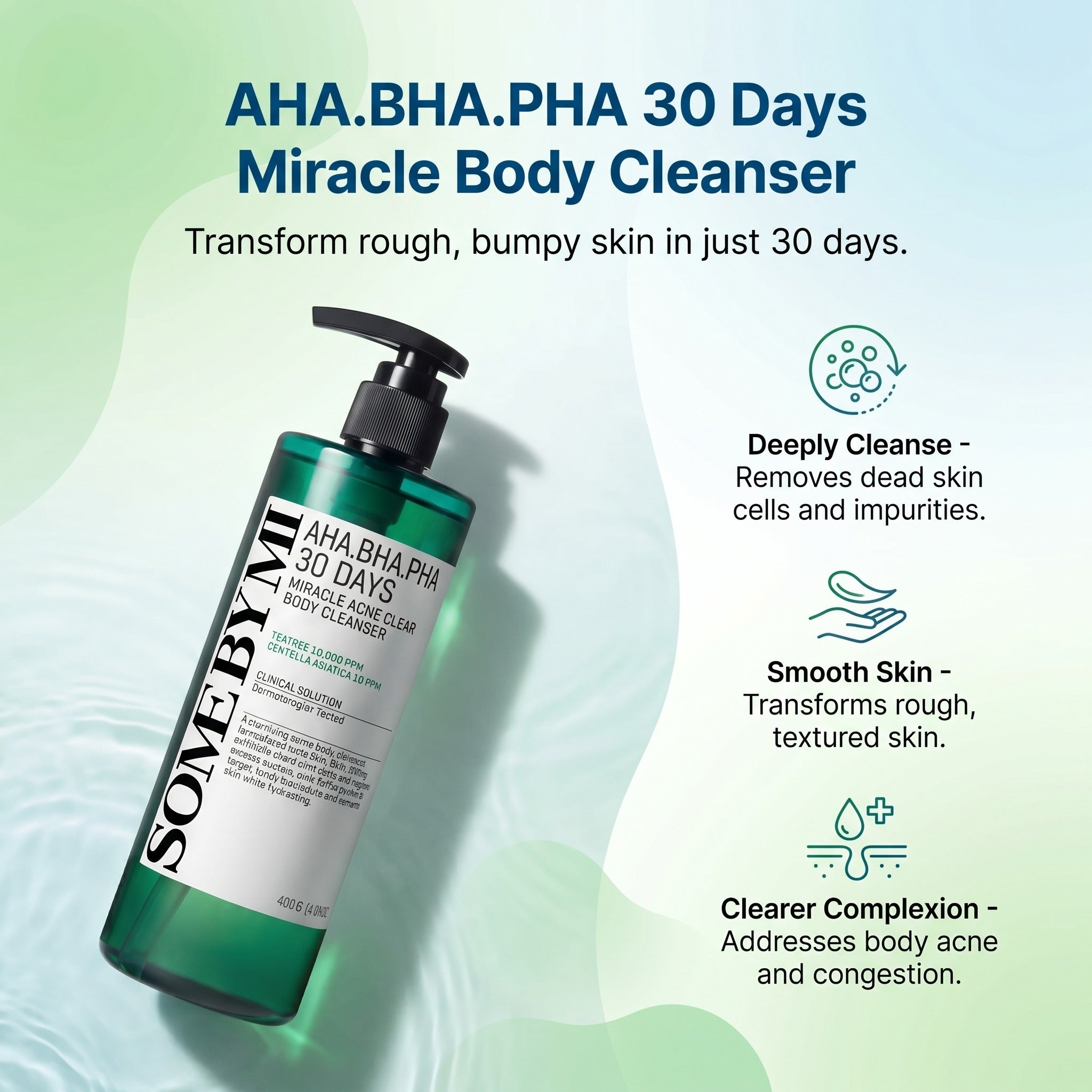 AHA.BHA.PHA 30 Days Miracle clear body cleanser 400g