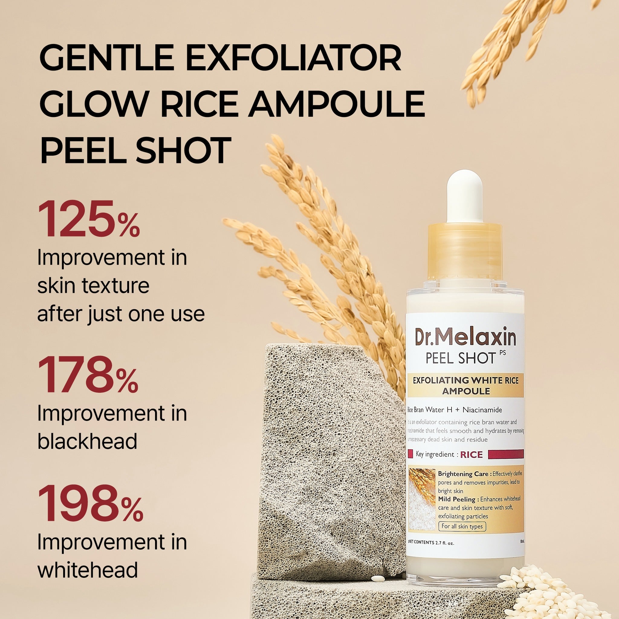 Dr.Melaxin Peel Shot Exfoliating White Rice Ampoule