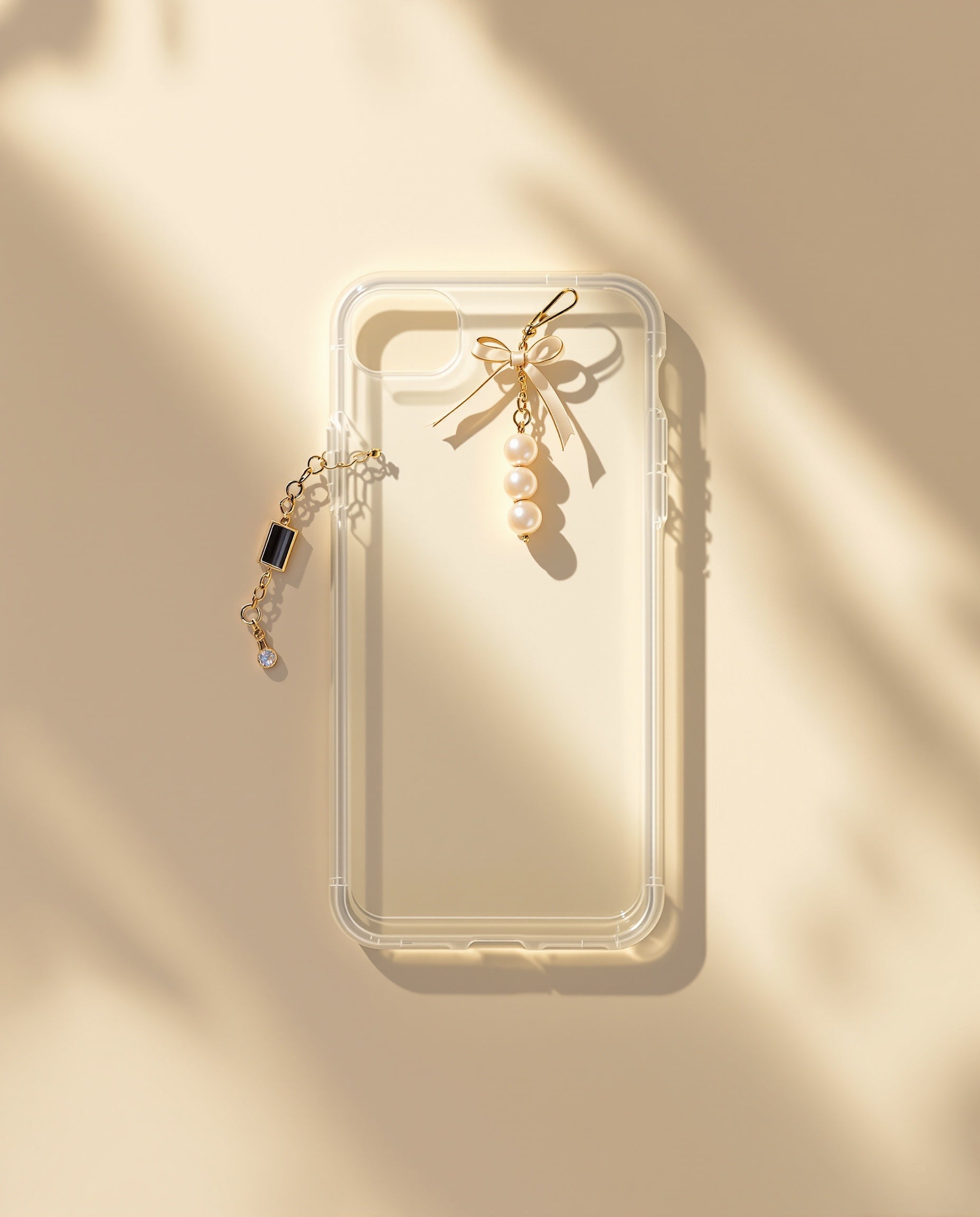 Phone case with charm